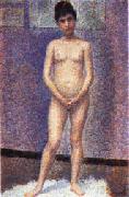 Georges Seurat Model oil